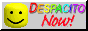 Tête roblox et texte "Despacito now!"